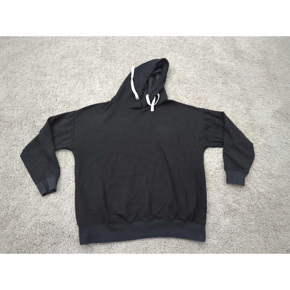 Buffalo David‎ Bitton Hoodie Womens Medium Black Pullover Sweatshirt